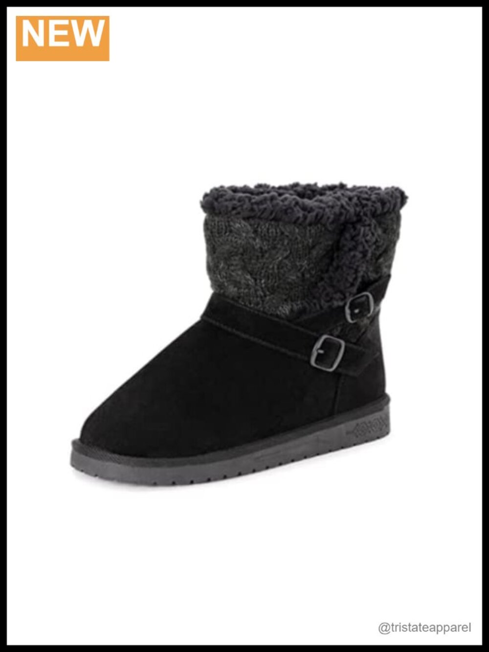 Muk Luks Alyx Water Resistant Faux Suede Ankle Boots